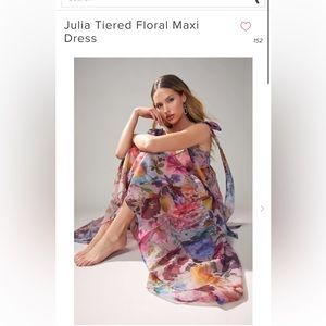 Francesca Juliet Tiered Floral Maxi Dress - Size Small